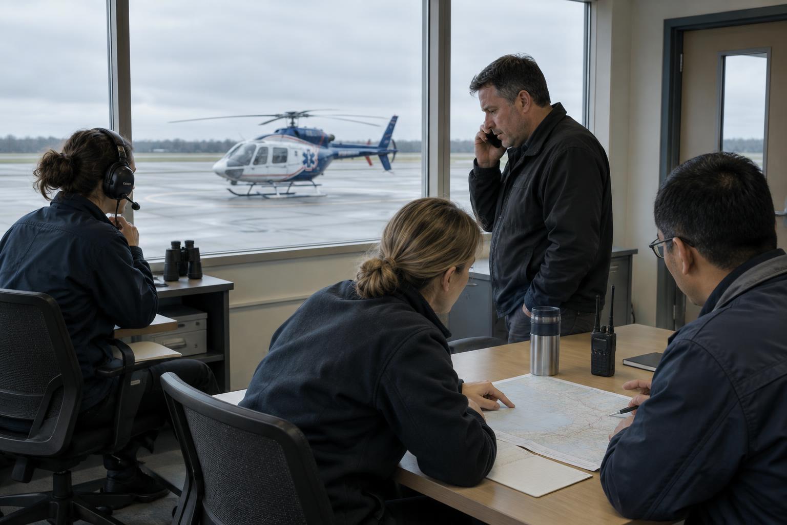 Keeping Everyone Informed When a Rescue Transport Is Delayed or Diverted