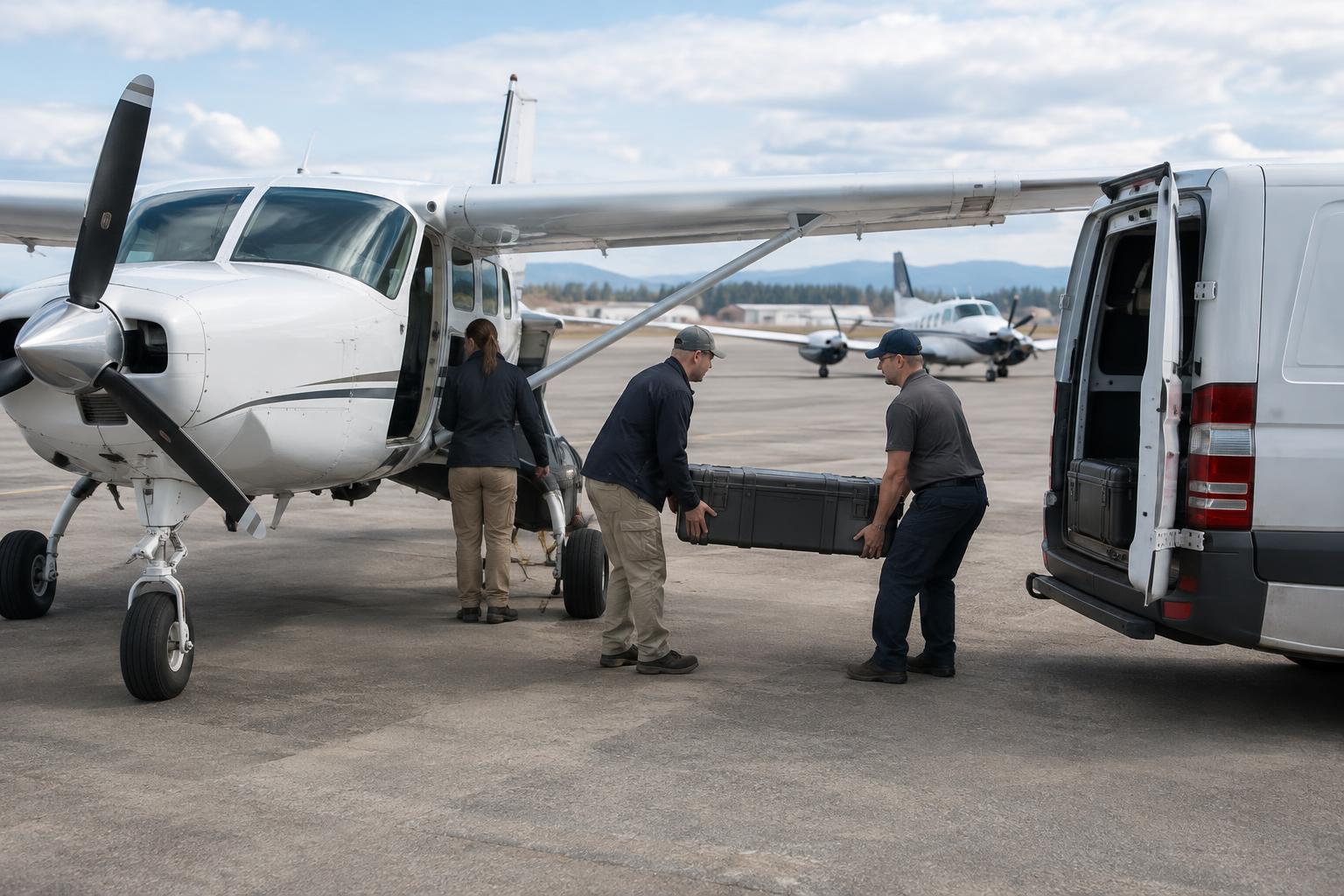 Planning a Transport With Multiple Aircraft or Vehicle Changes