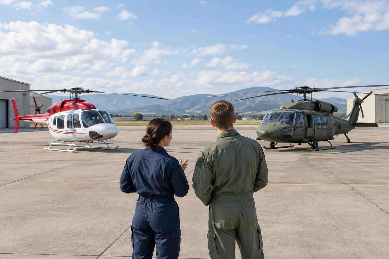 How to Compare Civilian and Military Routes Into Rescue Aviation Careers
