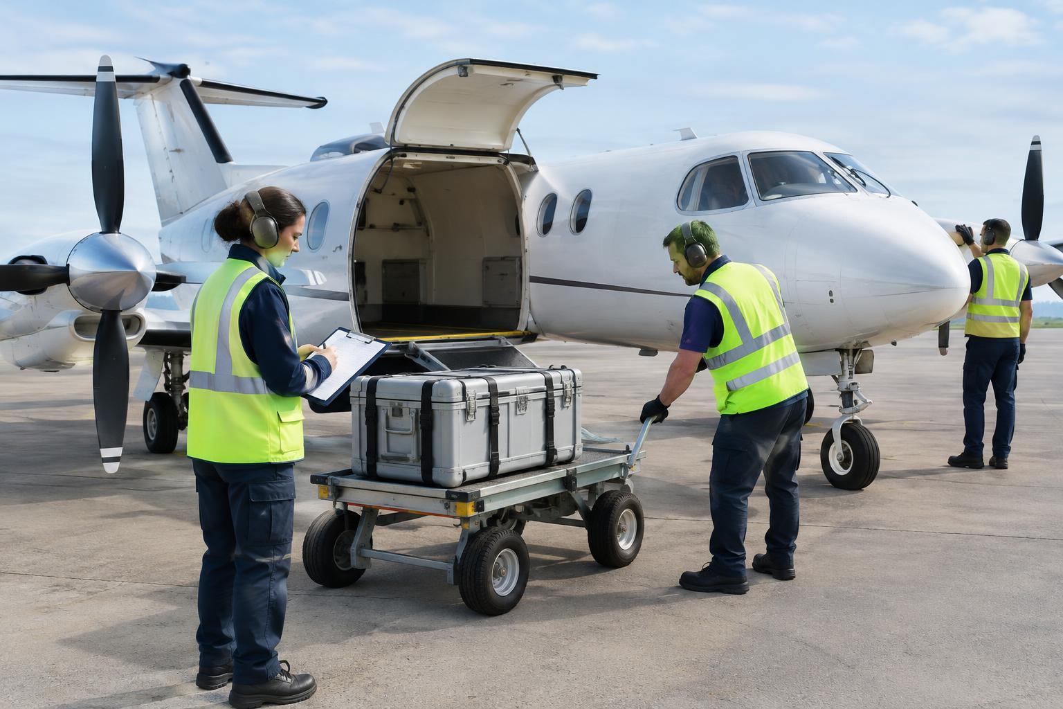 Airport Ground Crew Careers Supporting Medical Transport Aircraft